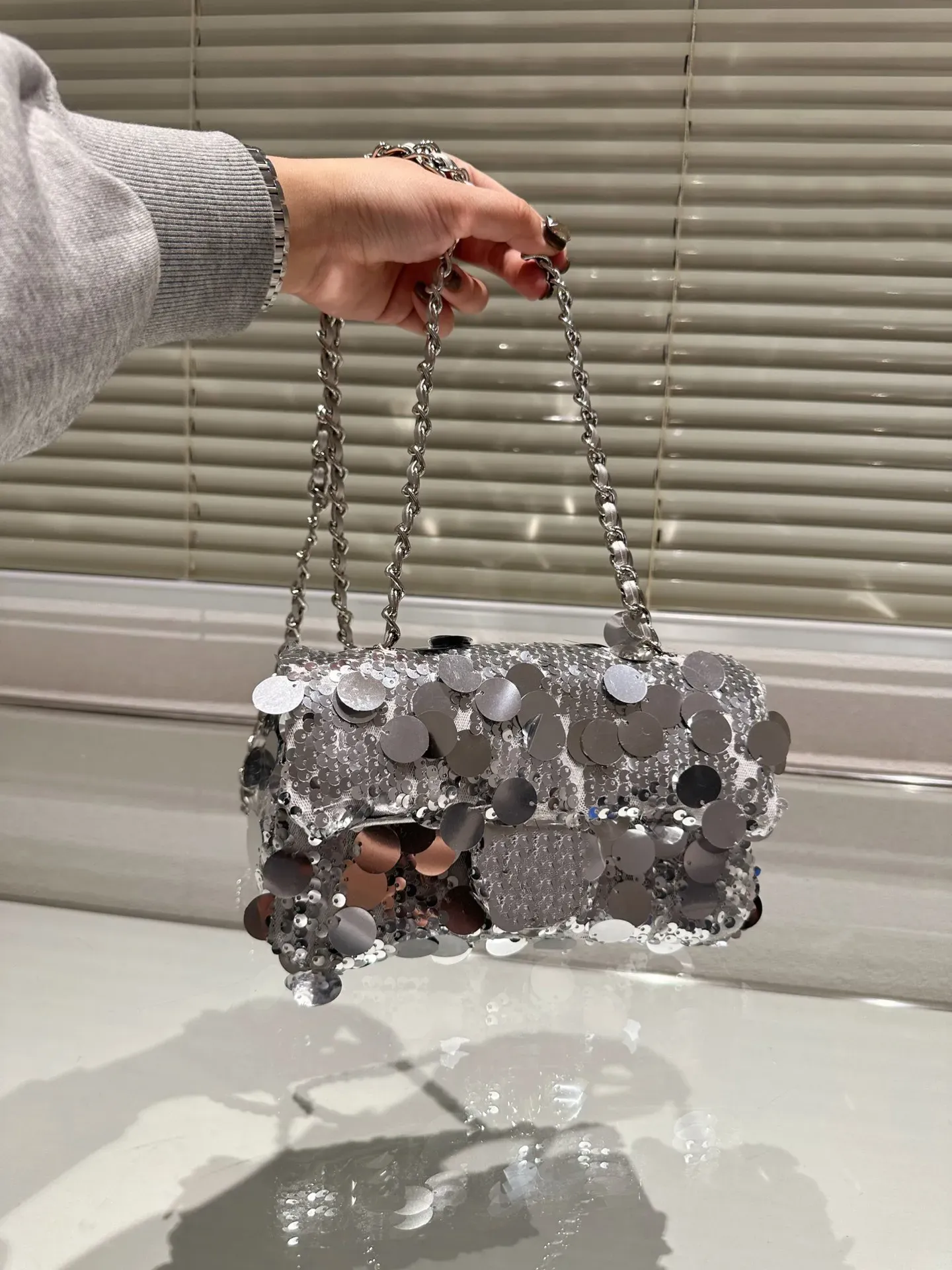 Sequin shoulder bag shop