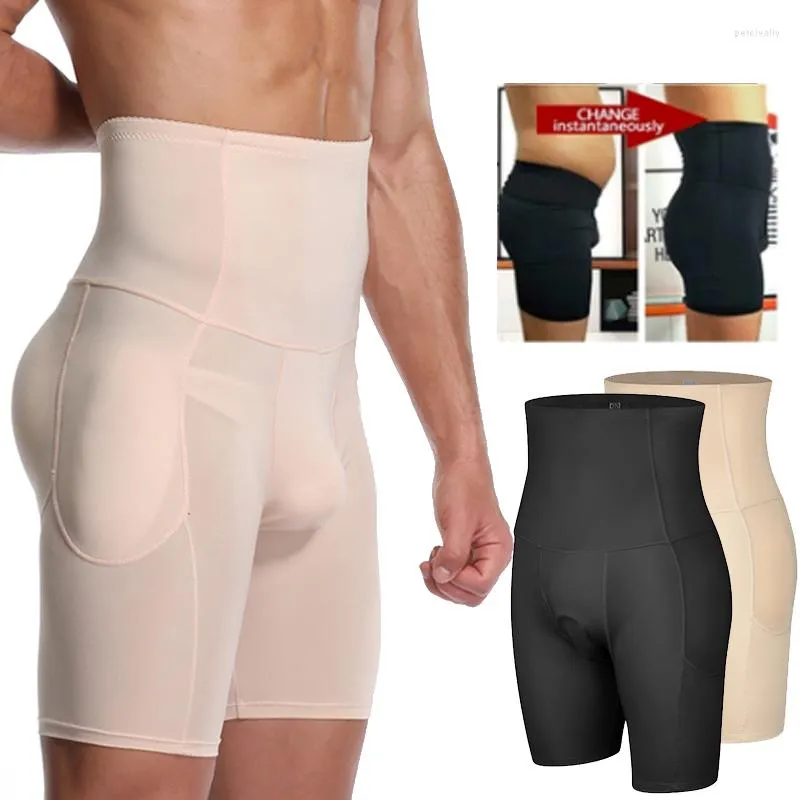Body Shapers pour hommes Short de contrôle du ventre pour hommes Shaper BuLifter Compression Taille haute Ventre Minceur Taille Formateur Shapewear Boxer Sous-vêtements