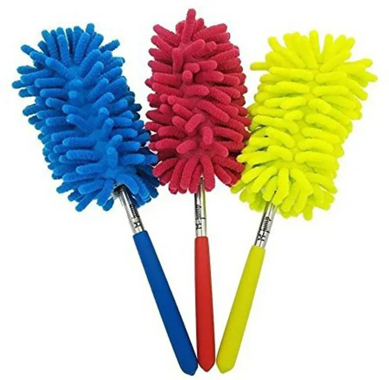 Scalable Microfiber Telescopic Dusters Chenille Cleaning Dust Desktop Household Dusting Brush Cars Cleaning Tool