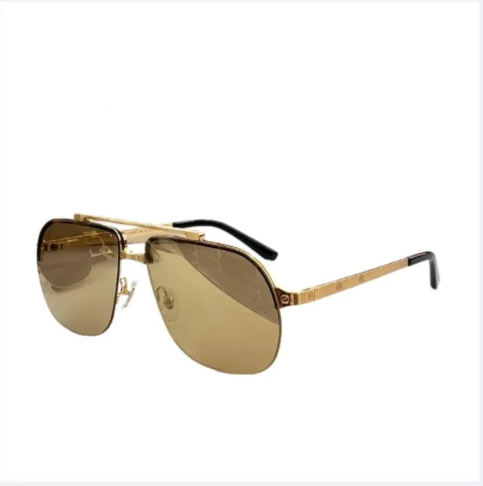 Óculos de sol para mulheres para homens homens de sol, estilo de moda protege os olhos lentes UV400 com caixa aleatória e estojo 0353s 11