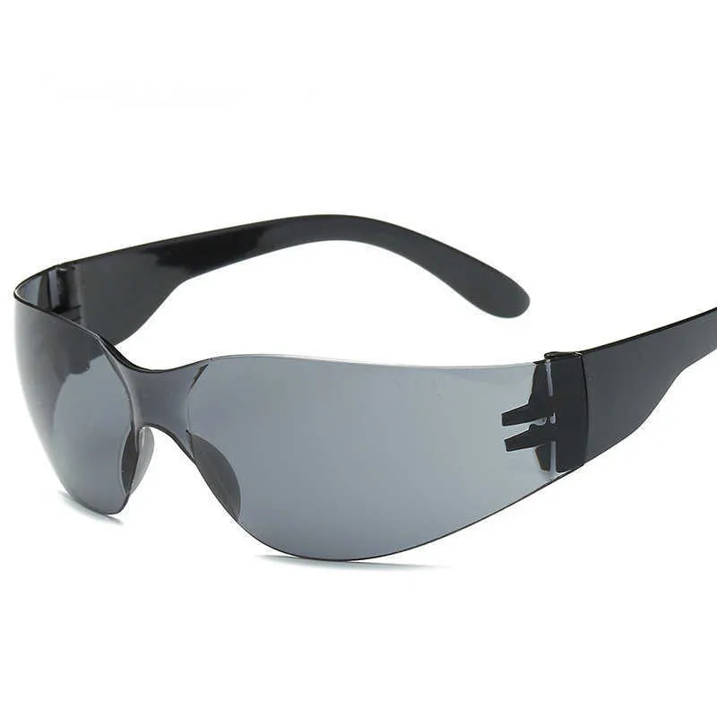 Okulary na świeżym powietrzu Nowe okulary przeciwsłoneczne okulary okularowe na okulary rowerowe Outdoor Sport Cycling okulary szklanki szklanki szklanki unisex gogle Rimless Sport Uv400 Riding P230518