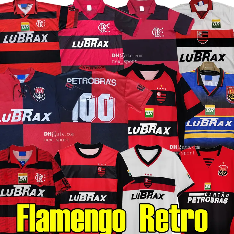 Retro voetbalshirts Flamengo ROMARIO 1978 79 88 90 95 96 03 04 100 jaar Centenary Vintage Classic herdenkingscollectie Vlaams BEBETO MOREIRA heren voetbalshirt