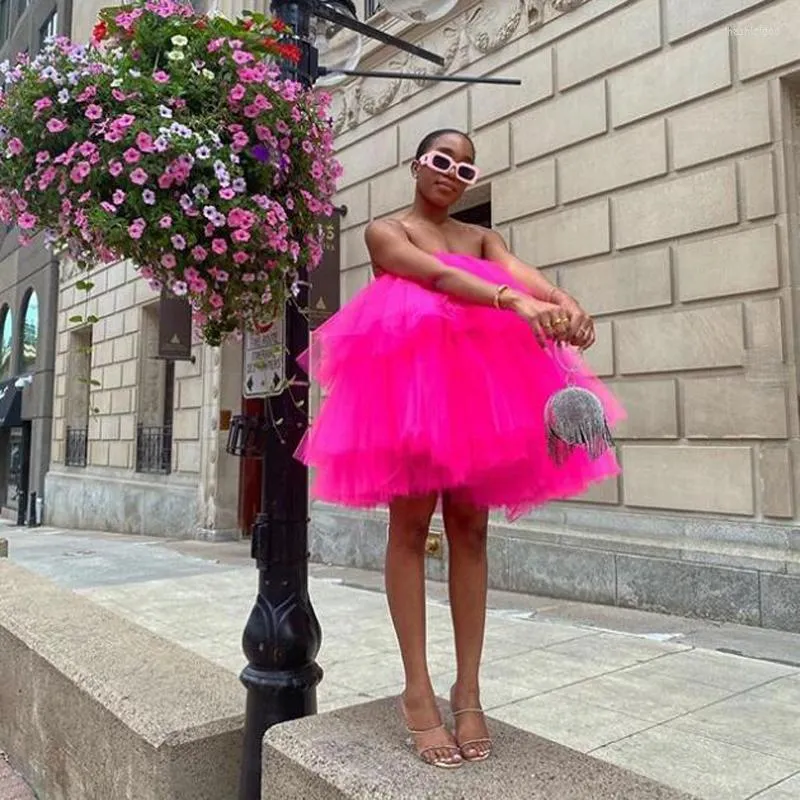 Skirts 2 Wear Methods Tulle Skirt Also Top Chic Party Tiered Layered Female Tutu Blouse