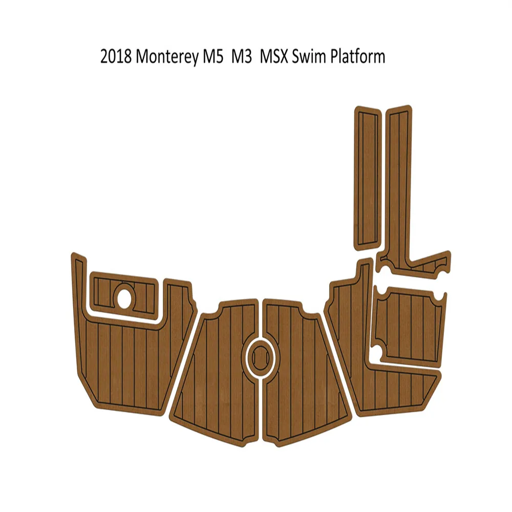 2018 Monterey M5 M3 MSX Swim Platfrom Step Pad Boat EVA Foam Teak Deck Tapis de sol