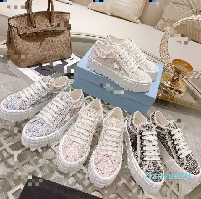Designer Sneakers Dames Kleed Nylon Casual Ladies Shoes Canvas Shoe Brand Wheaker Trainers Fashion Platform Verhoogt Schoenen Van 122 67 DHgate