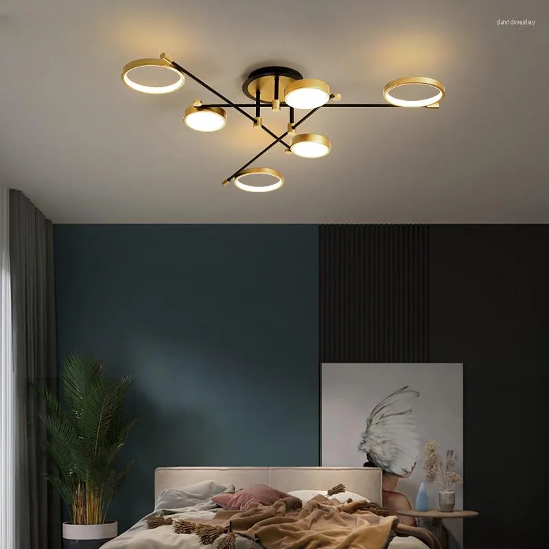 Żyrandole poprowadzili nowoczesny żyrandol do salonu do sypialni jadalnia oświetlenia wewnętrzne Luminaria Lustres Nordic Golden Lamps