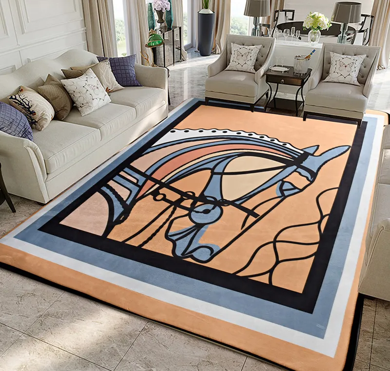 Качественный ретро -стиль коврик гостиной гостиная ковров