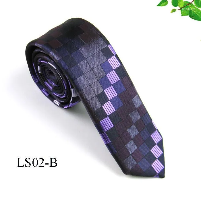 Bow Ties Formal Luxurious Striped Slitte Business Wedding Fashion Jacquard 6cm för herrklänningskjorta Tillbehör Tie LS02