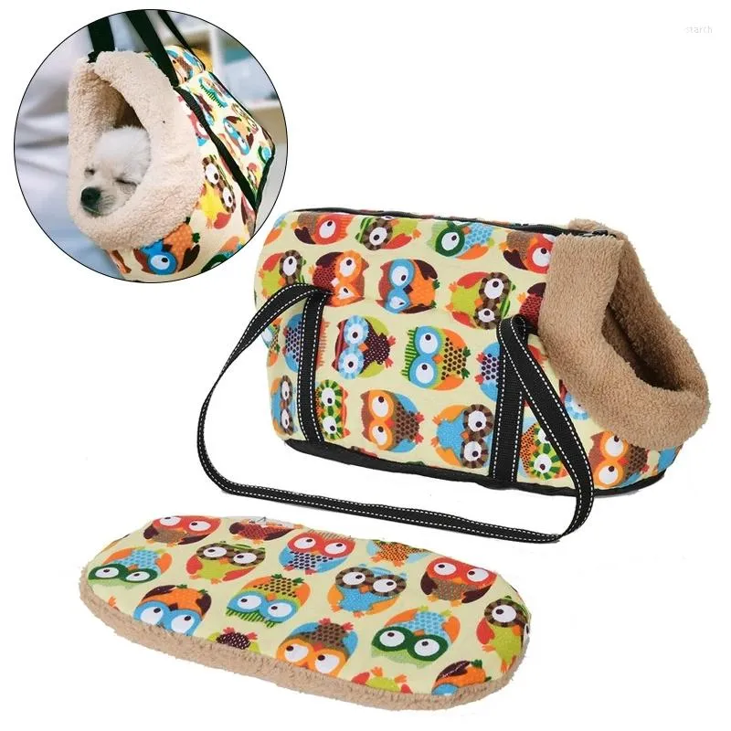 Housses de siège de voiture pour chien Vintage sac pour animaux de compagnie sortant épaule bandoulière kangourou Portable sac à dos