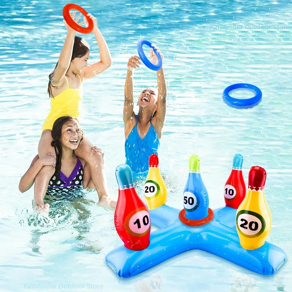 Air Inflation Toy Outdoor Swimming Pool Accessories Inflatable Ring ...