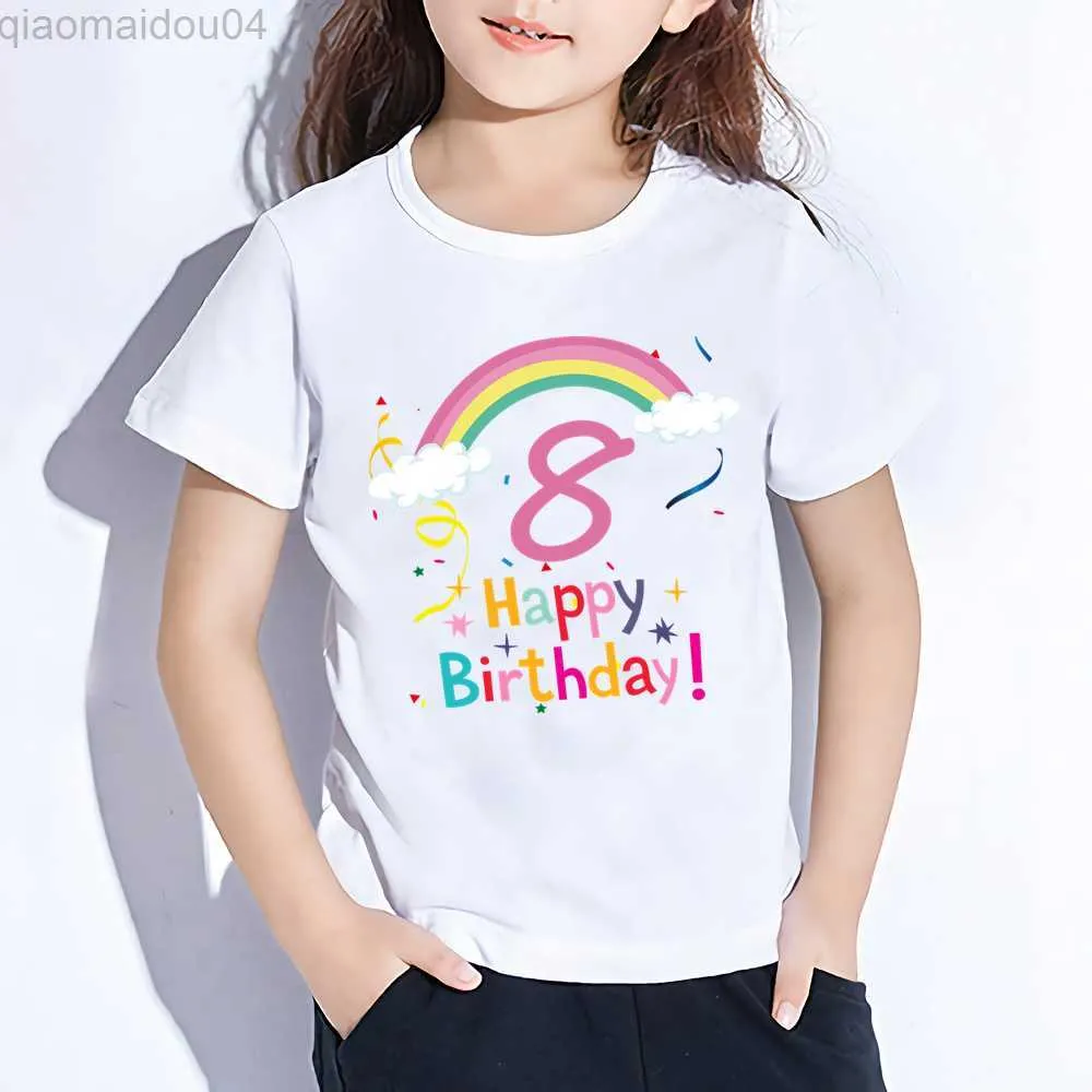 Regenboog t shirt kind online