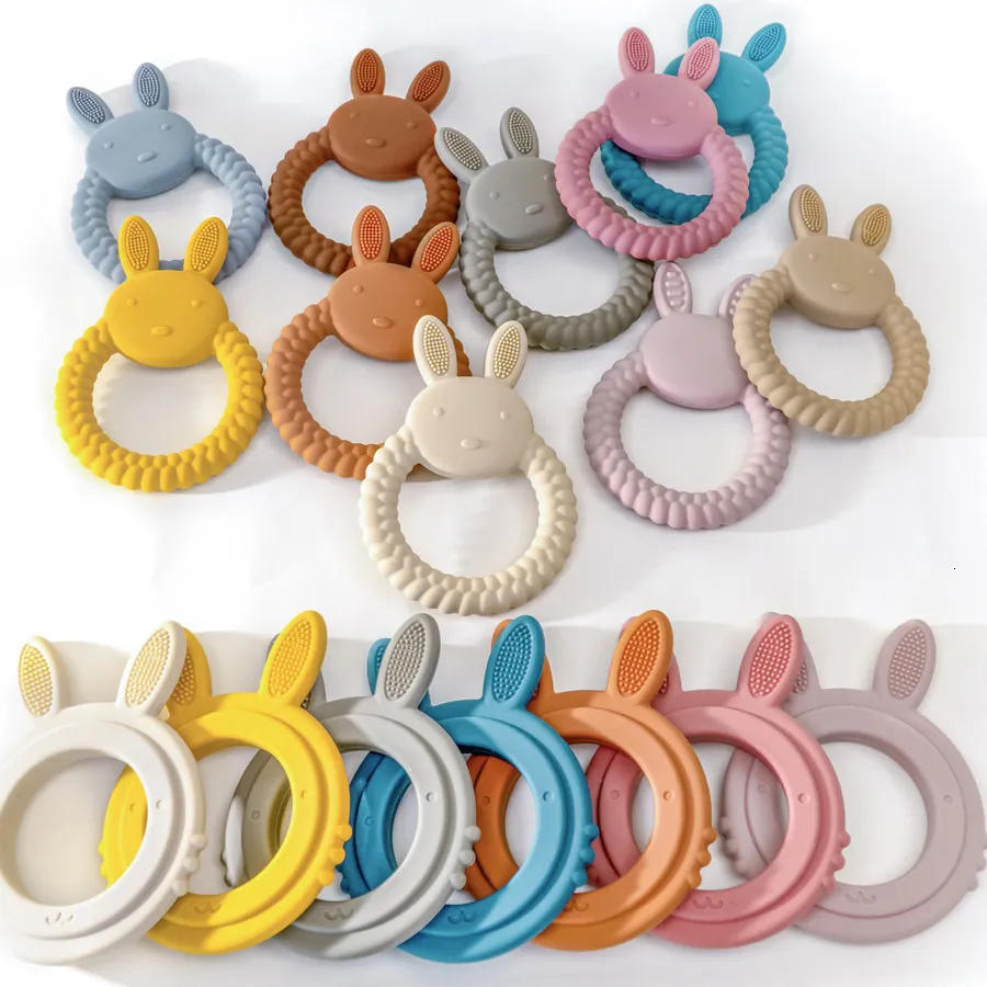 Body Tandsers Toys Soft Silicone Kids TEETER Products Creative Cartoon Animal Theitting Infant Chewing Toy Accessoires Nursing Cadeau 230518