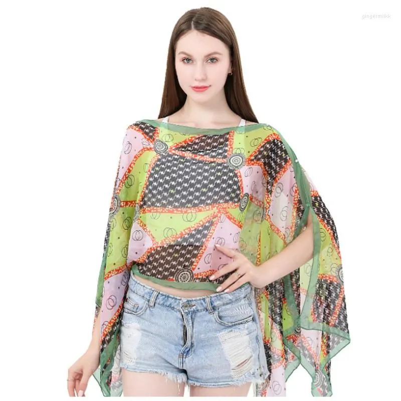 Foulards mode femmes écharpe châle Poncho Boho Chic crème solaire Protection solaire plage Bikini couverture doux confortable