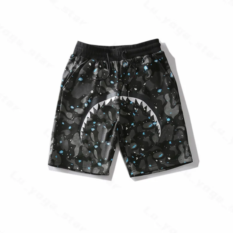 Mens And Womens Bape Shorts Designer Fashion Trend Fitness Shark