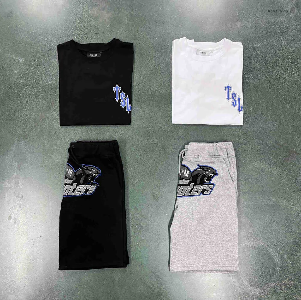 T Shirt Da Uomo Designer Tuta Trapstar London Mens Shooter Short