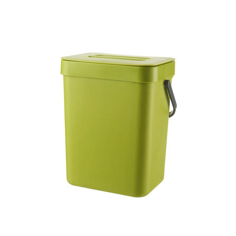  Cubo de basura plegable para cocina, hogar, papelera plegable  para cocina, compost, encimera, plástico, a cuadros, para colgar en la  pared, para puerta de armario o debajo del fregadero, cubo de