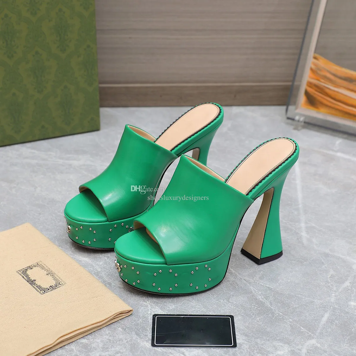 Platform slide heels sales