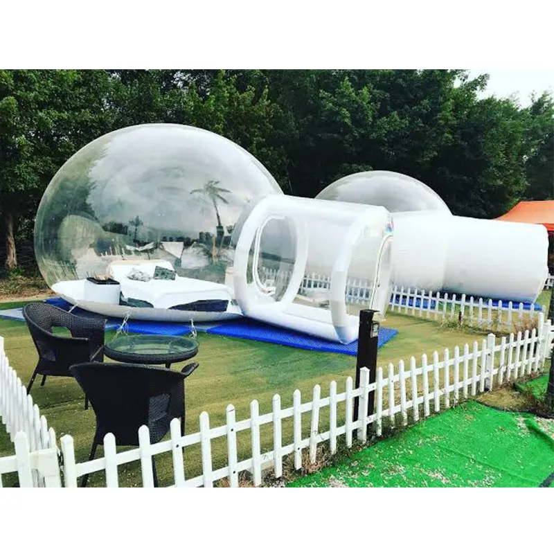 Transparante tent opblaasbare bellenhuistenten voor camping draagbaar kind met ballonnen outsiode stranddatums grote tent mooie duidelijke familiedata ba03 f23