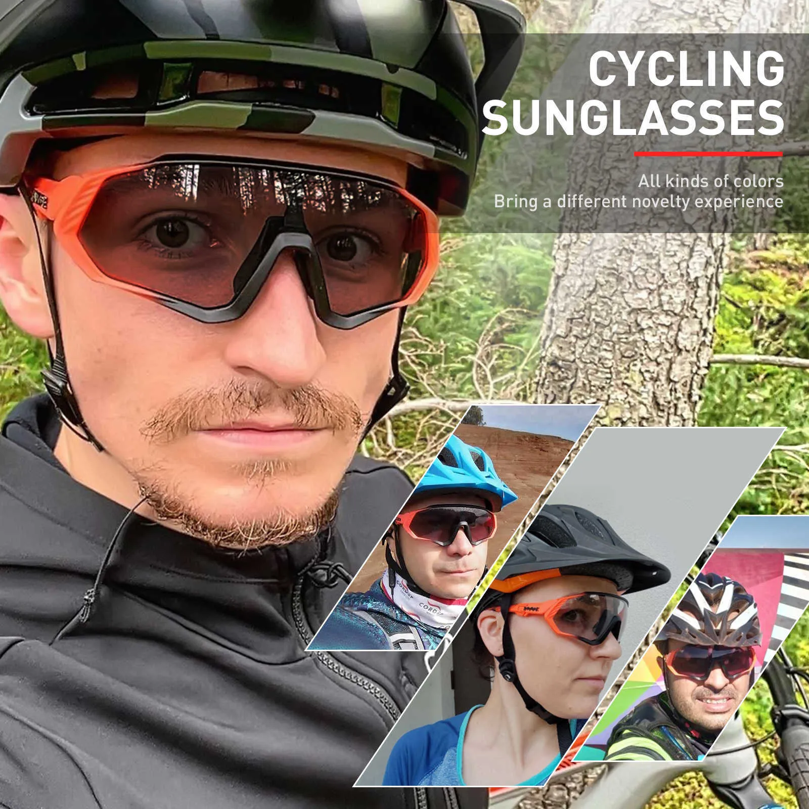 Outdoor Eyewear Kapvoe Photochromic Cycling Glasses For Men Women