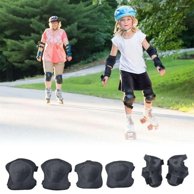 Knieschützer Mode 6 Teile/satz Kinder Kinder Fahrrad Skateboard Skating Radfahren Schutz Ellenbogenschutz Roller Schutz