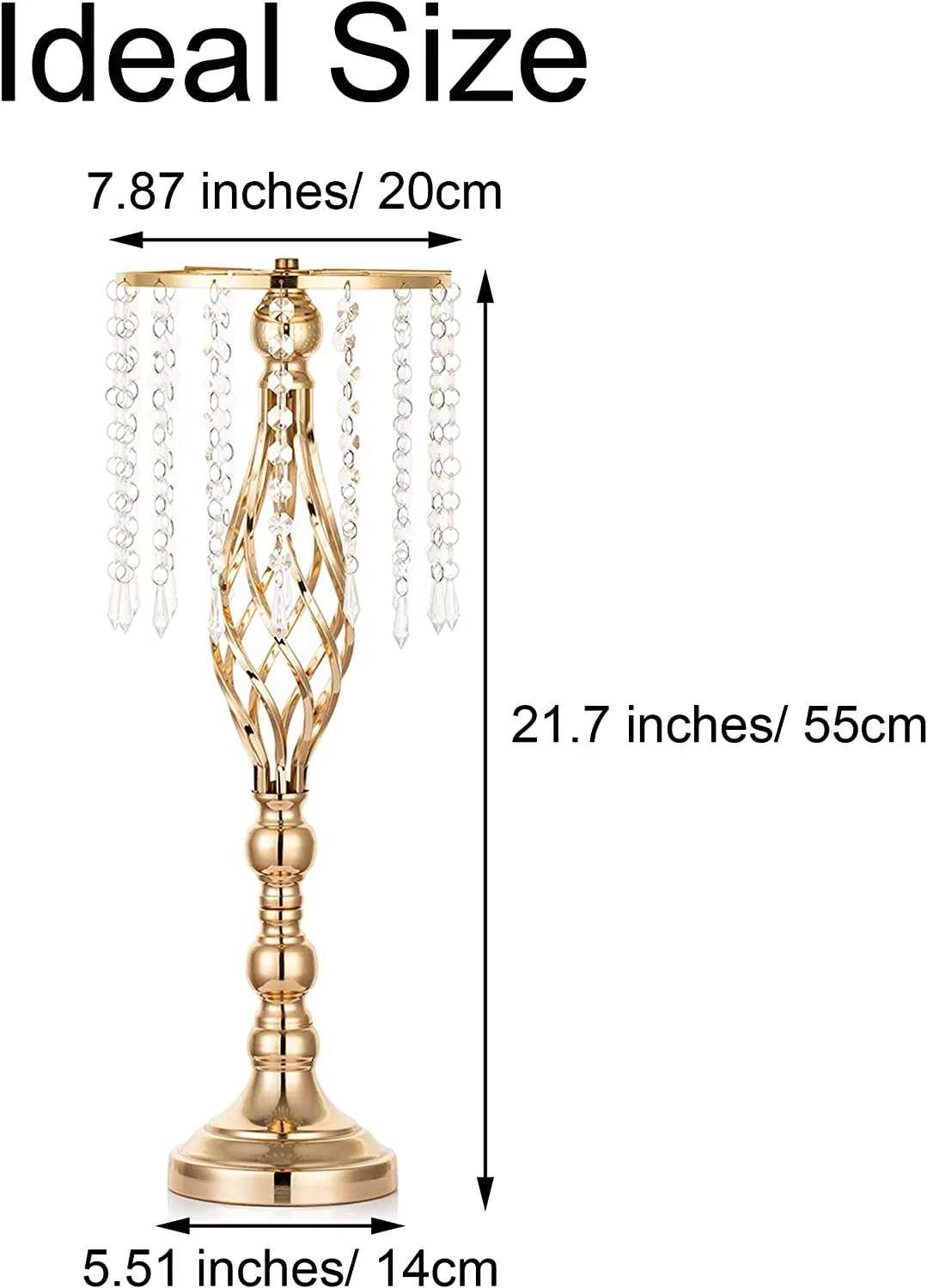 Porte-chandelier Fleur Cristal émail Métal Vert – Déco Romantique Vintage