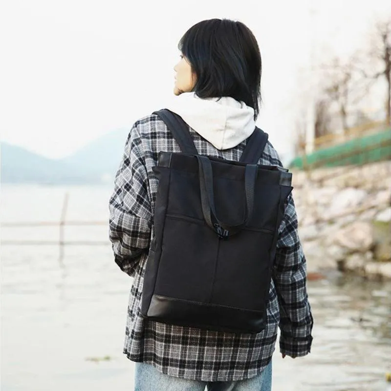Square canvas backpack discount