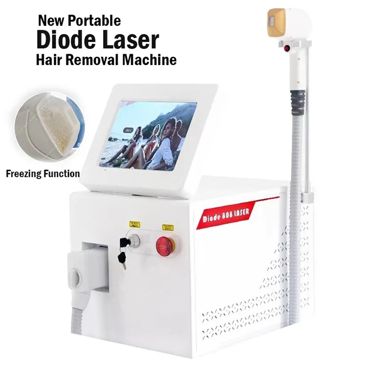 618 Przenośna diodowa laserowa maszyna do usuwania włosów z chłodzeniem trwałe bezbolesne 808 755 1064 Nm Usuwanie włosów