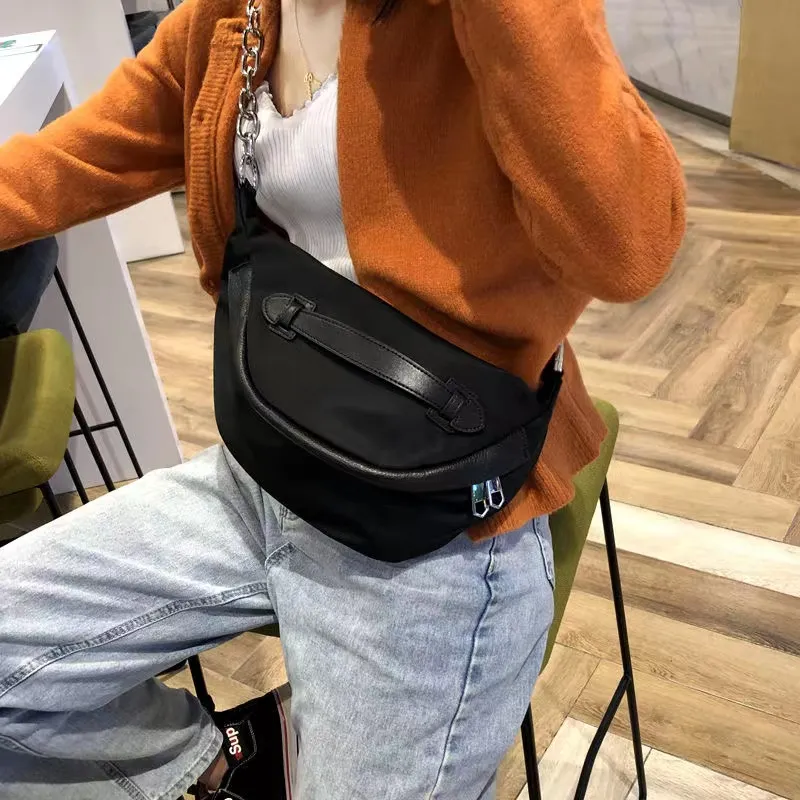 Luxury Designer Black Nylon Kathmandu Waist Bag High Quality Fanny Pack