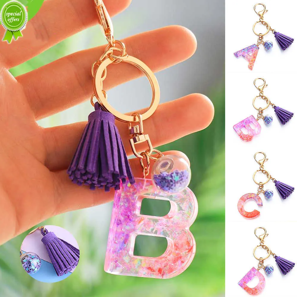 DHgate Purple Gradient Initials Keychain Tassel Bottle Pendant dhgate-purple-gradient-initials-keychain-tassel-bottle-pendant