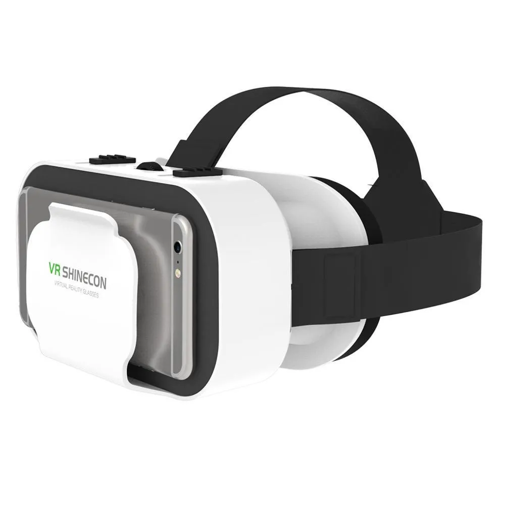 VR-Brille VR SHINECON VR-Brille Universelle Virtual-Reality-Brille für mobile Spiele 360 HD-Filme Kompatibel mit 4,7-6,53-Zoll-Smartphone 230518