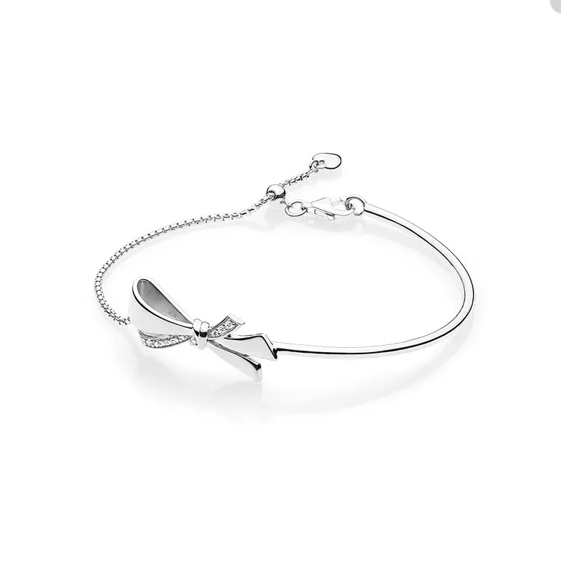 Pandora sparkling bow slider bracelet 2025