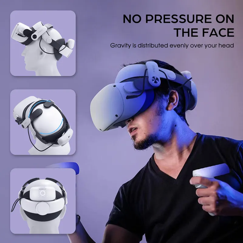 VR Gafas BOBOVR M2 Pro Batería Correa Para La Cabeza Para Oculus Quest 2  Elite Halo Correa Con Batería De 5200 MAh Para Meta Quest2 VR Accesorios  230518 De 65 €