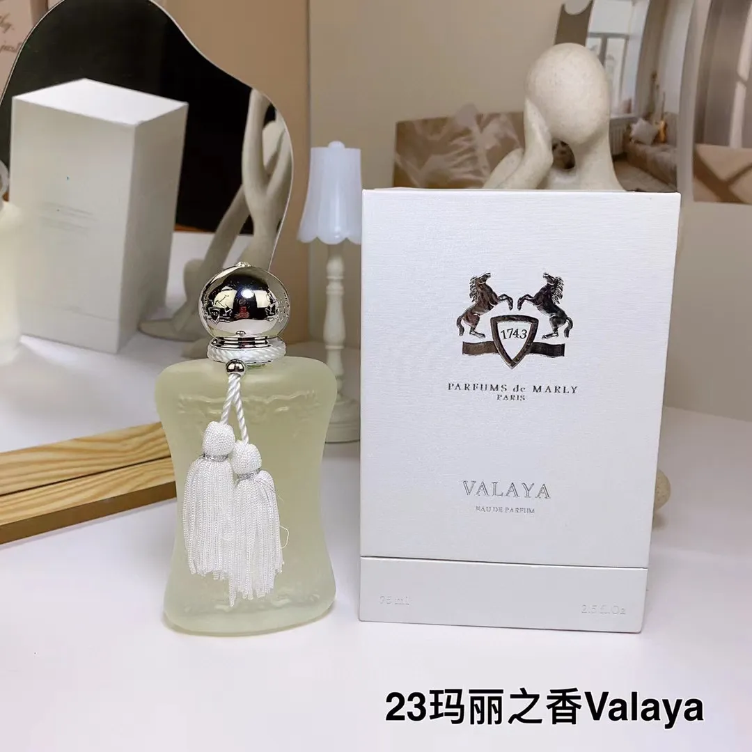 3-7 일에 미국으로의 무료 배송 원본 1 : 1 향수 Marly Valaya 75ml 섹시 여자 Parfume eau de parfum 여자