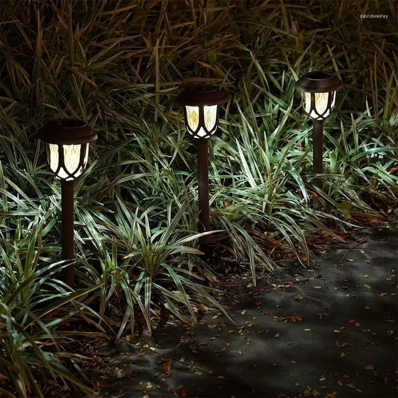 Solar Lawn Lamp Outdoor Waterproof Ground Light Decoration Garden Courtyard Patio Plugged Landscape Lamps Lighting