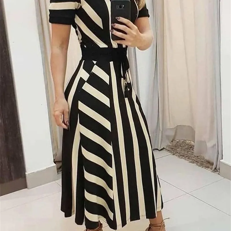 sachin and babi light blue dress Sexy Sleeveless Dress Women Black White Stripe Printed Long Dresses Summer  Casual Vacation Party Dress Robe  buy the best products in the Ayzeze  online store
