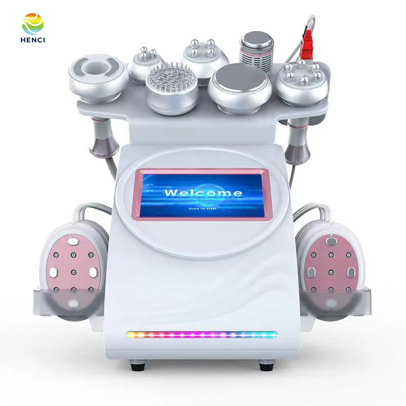 9 I 1 80K Cavitation RF Slant Machine Body Shaping Vacuum Therapy EMS Fat Reducing Vacuum Cavitation Machine