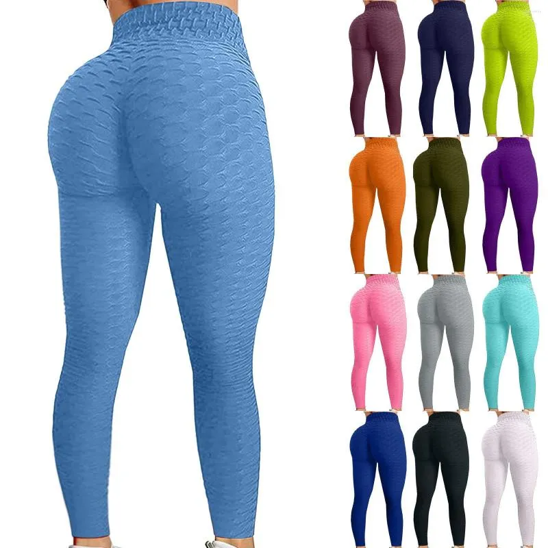 Pantaloni attivi Fitness Casual Ananas Yoga Leggings a vita alta Sport da palestra traspiranti Pantalone multicolore jacquard con sollevamento dell'anca ad asciugatura rapida