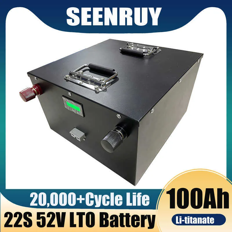 SeenRuy LTO 22S 52V 100AH ​​Bateria litowa Titanate Użyj ogniw woreczek 2,4 V dla 48V 52V Motorcycle Solar Układ słoneczny TRYCYCLE