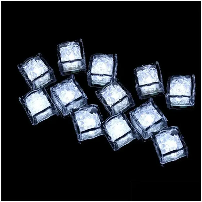 party decoration aoto colors mini romantic luminous artificial ice cube flash led light wedding christ hhp1221