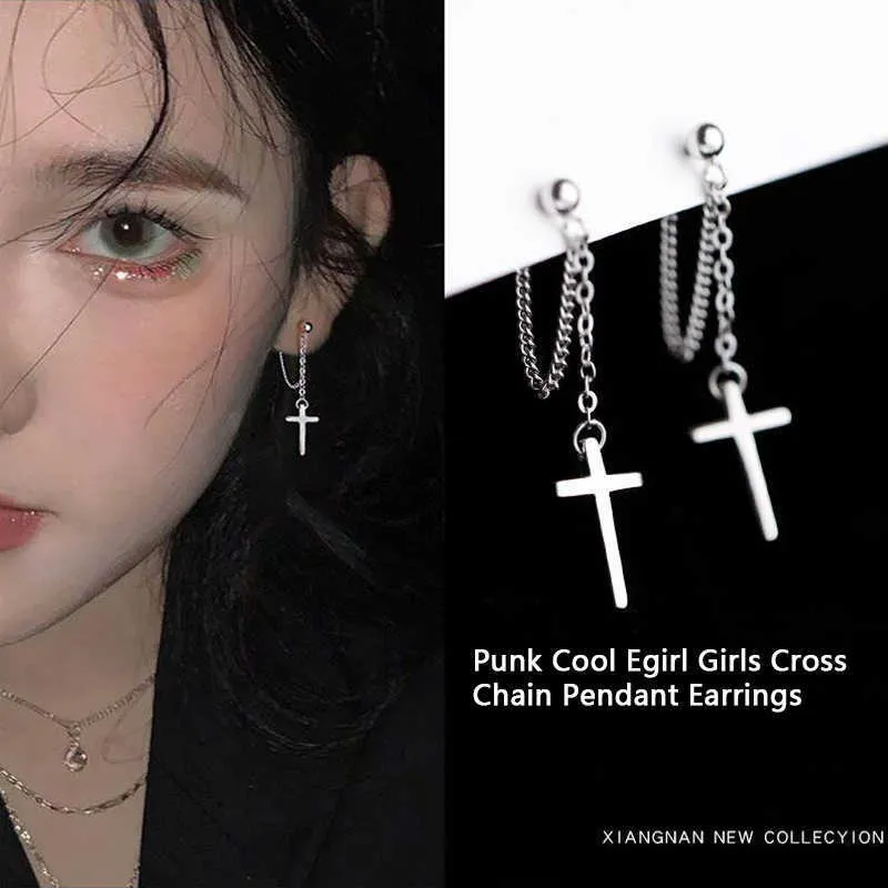 Egirl sales cross earrings