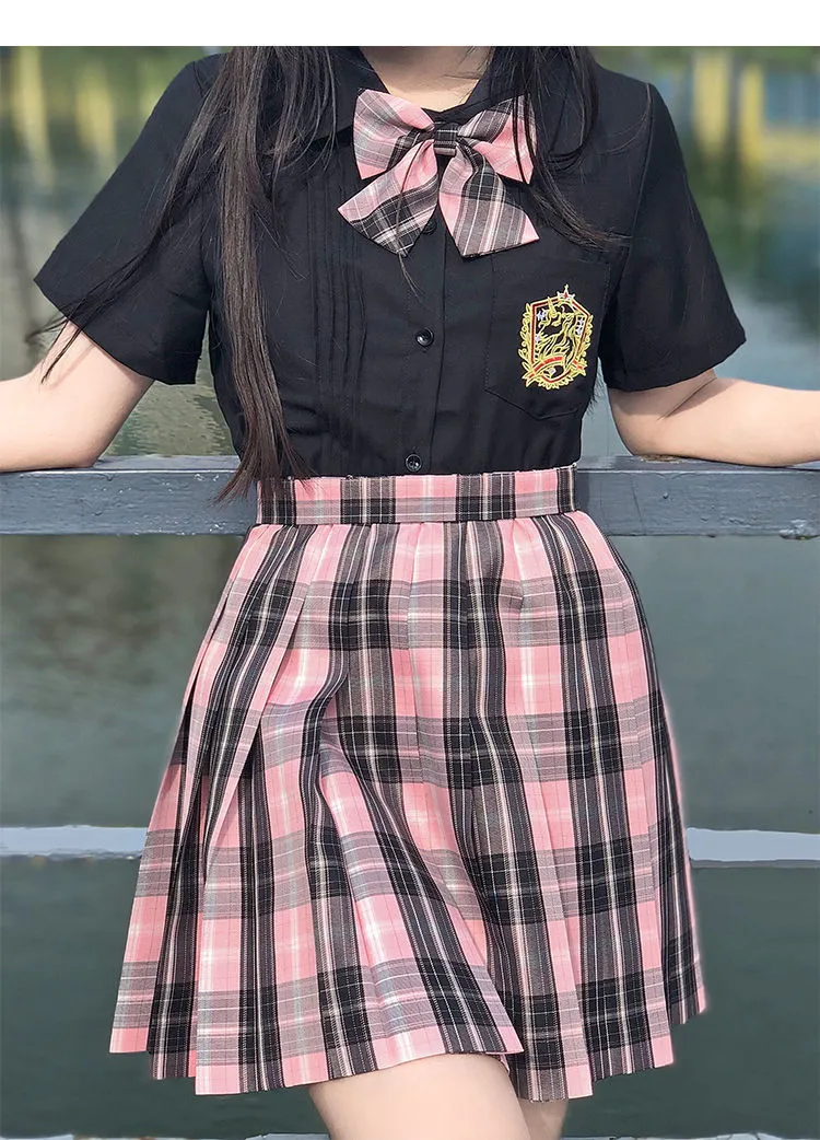 Tartan mini skirt pink online