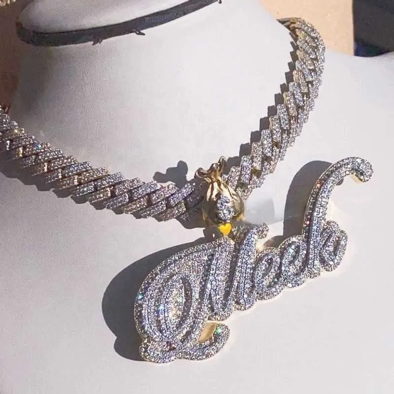 Custom sales moissanite chain