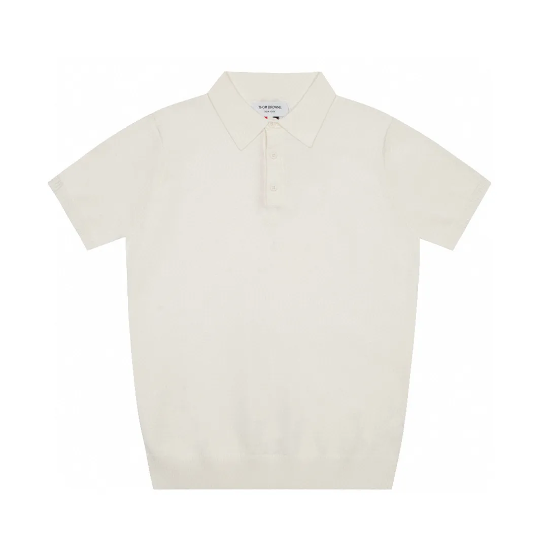 T-shirts Plus pour hommes Polos Col rond brodé et imprimé vêtements d'été de style polaire avec street pur coton w0wf1