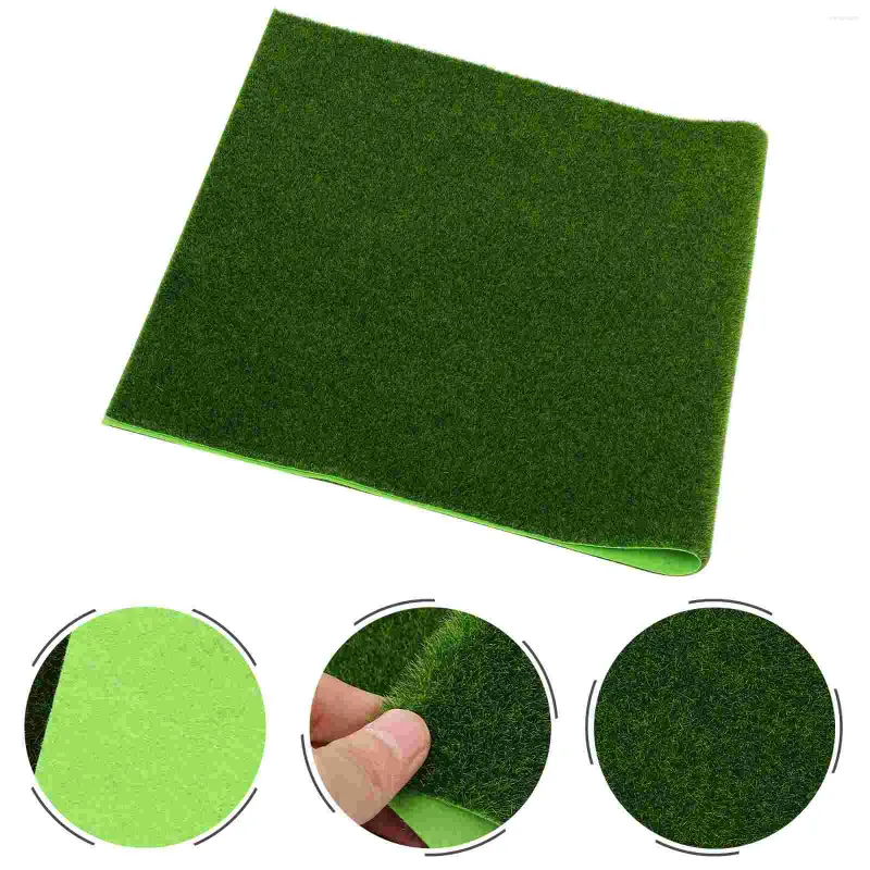 Decorative Flowers Artificial Moss Indoor Rug Emulated Small Garden Fake Turf Fabric Grass