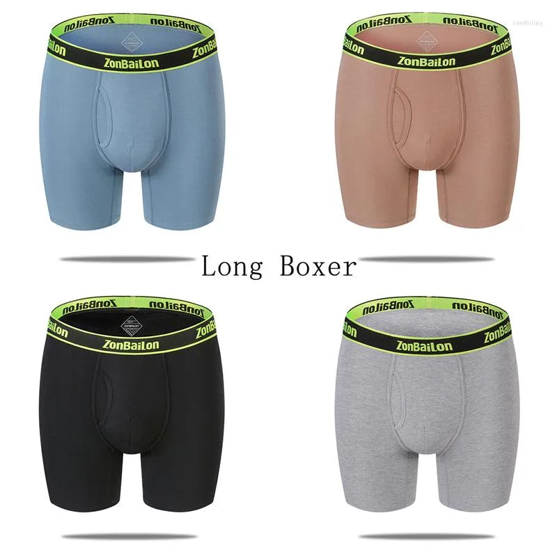 Mutande Boxer da uomo ZONBAILON Boxer aperti traspiranti con gamba in bambù No Ride Up Underwear