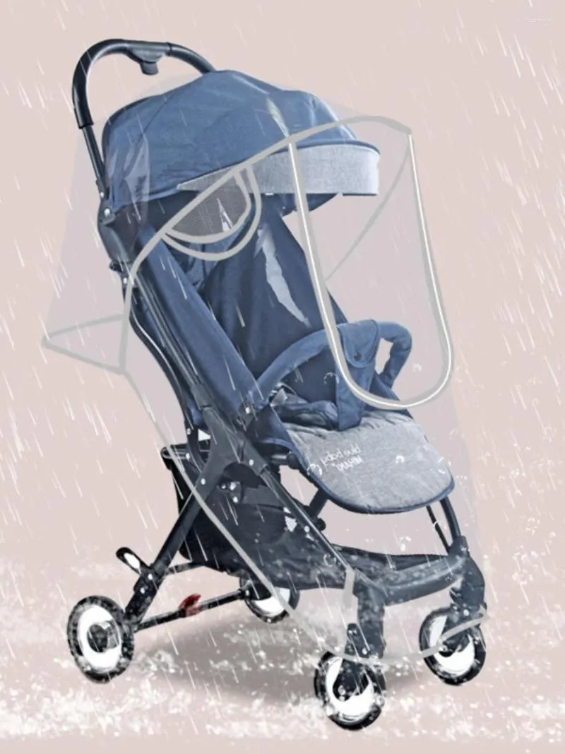 Hondenauto stoelbedekkingen Universal Rain Cover for Pet Cart transparante regenjas van kinderwagen Cat Trolley Wind Proof Baby