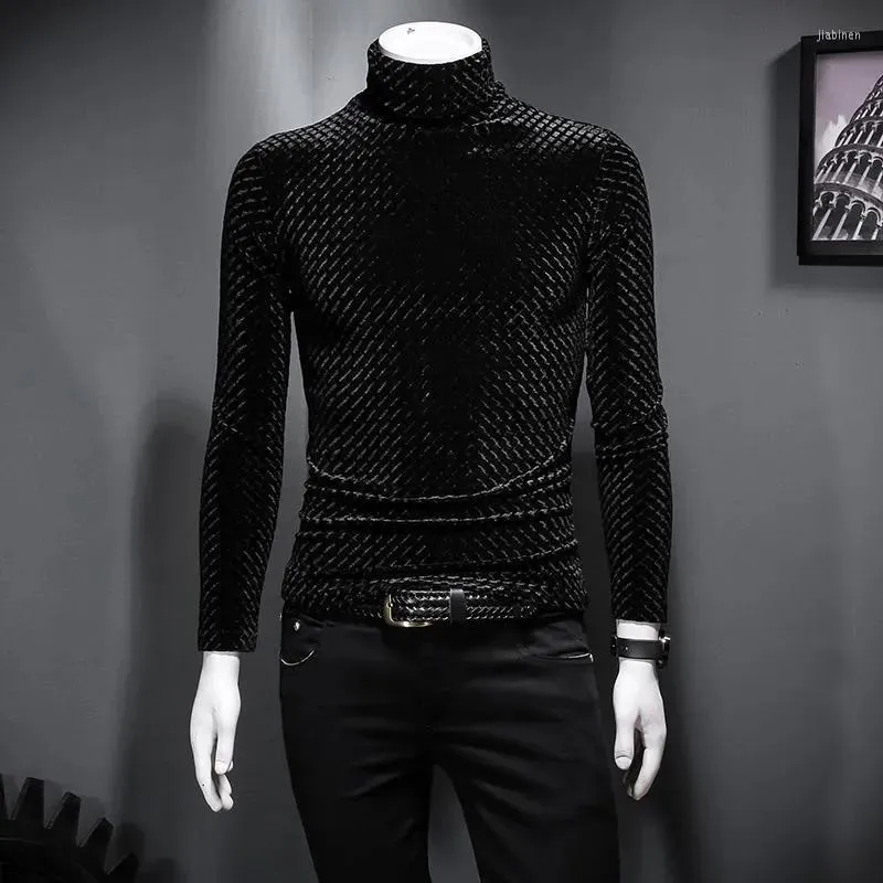 Mens gold turtleneck best sale