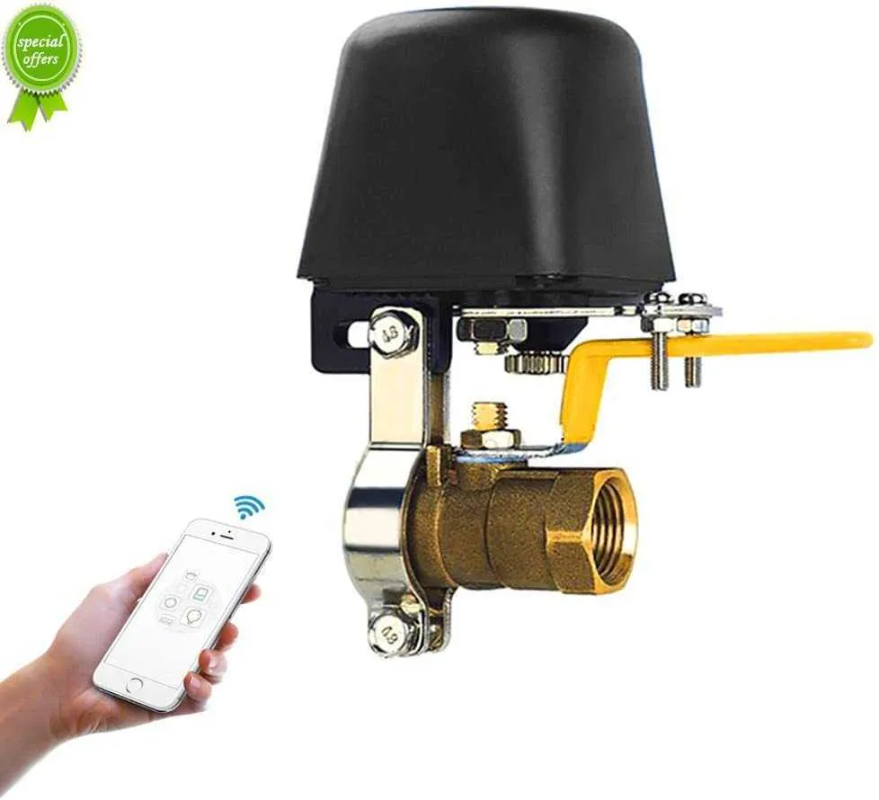 ترقية Smart WiFi WiFi Water Valve Smart 6 أنابيب DN20 صمام الماء قبالة وحدة تحكم الموقت الموقت التلقائي في صمام الكرة