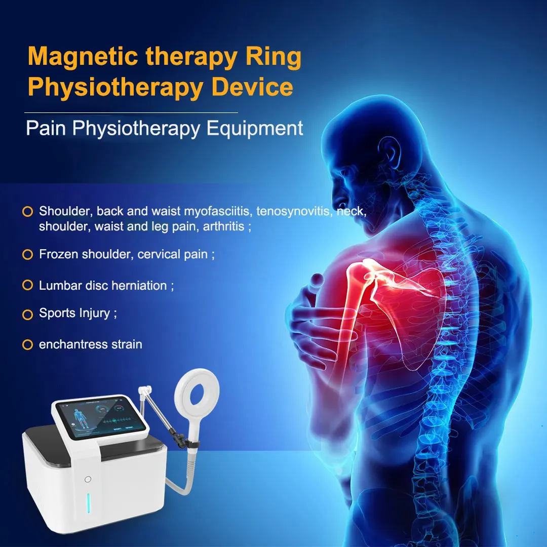 Nowy przybycie bólu łagodzącą maszynę magnetyczną terapię magnetyczną EMS rzeźbiące urządzenie do masażu fizjoterapii Magneto Usuwanie bólu pleców EMTT Magnetolith Fizjoterapia