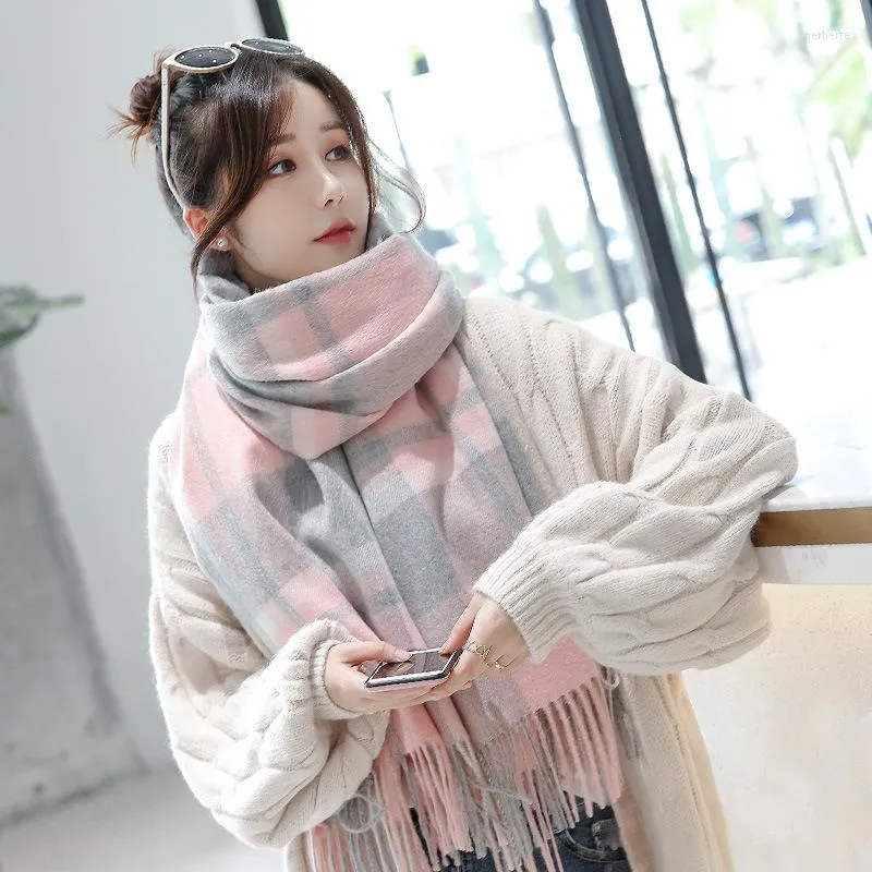 Foulards Hiver Pure Laine charpe Cache Cou Femmes Echarpe Wrap